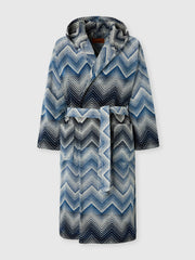 Marea cotton terry bathrobe Blue