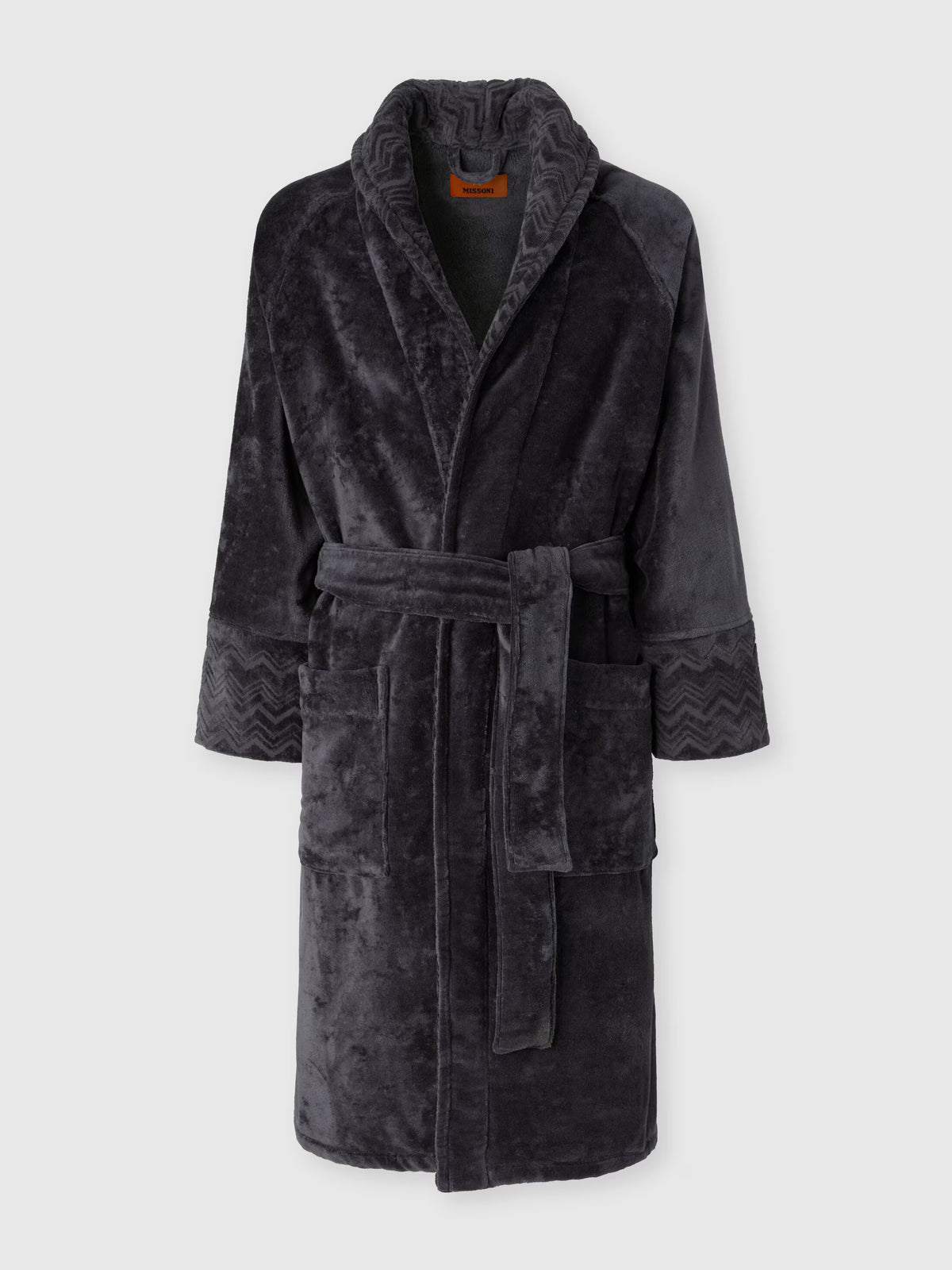 Giorgio cotton terry bathrobe Grey