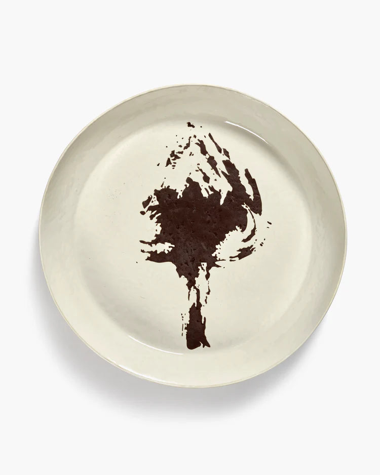 Serving Plate ⌀ 44,5cm White Black Artichoke | Ottolenghi