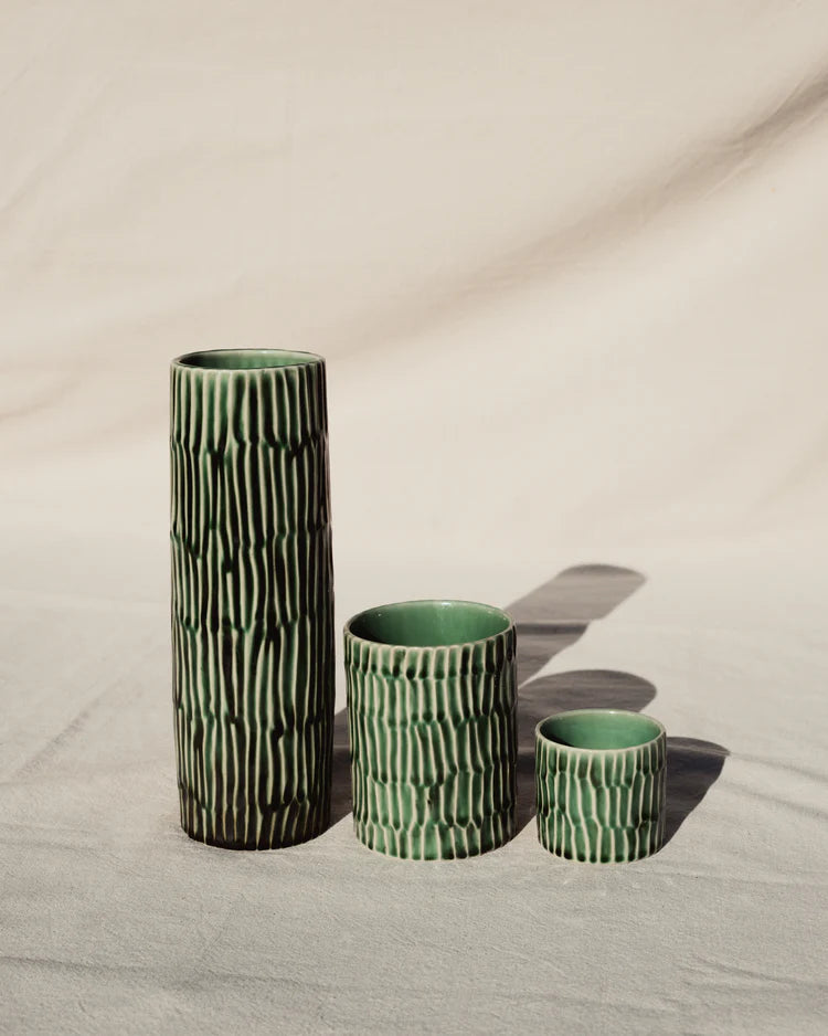 Vase Pascale Naessens Verde Lanza
