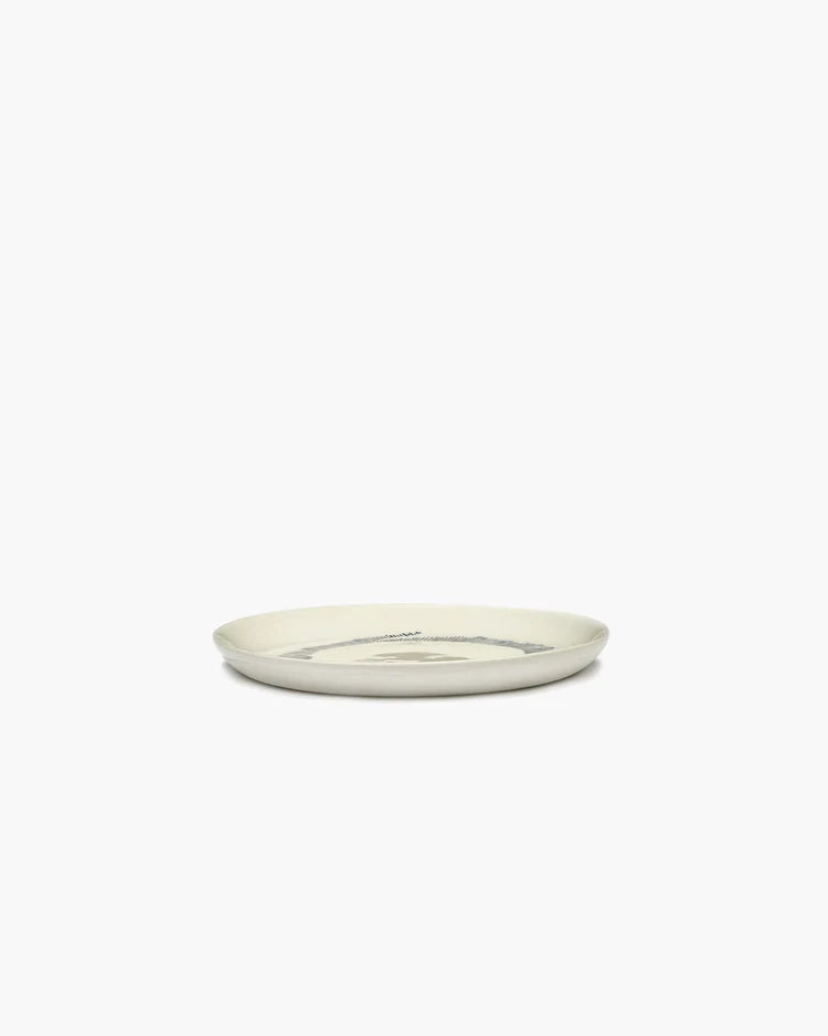 Breakfast plate ⌀ 19cm Blue Stripes | Ottolenghi