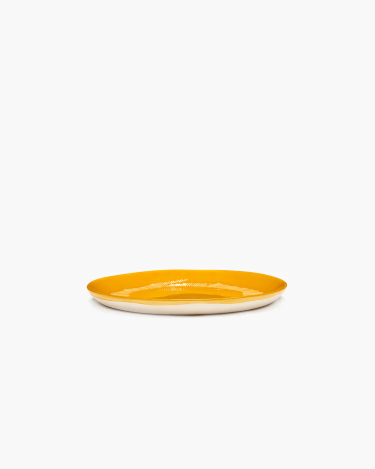 Starter plate ⌀ 22,5cm Yellow White Stripes | Ottolenghi