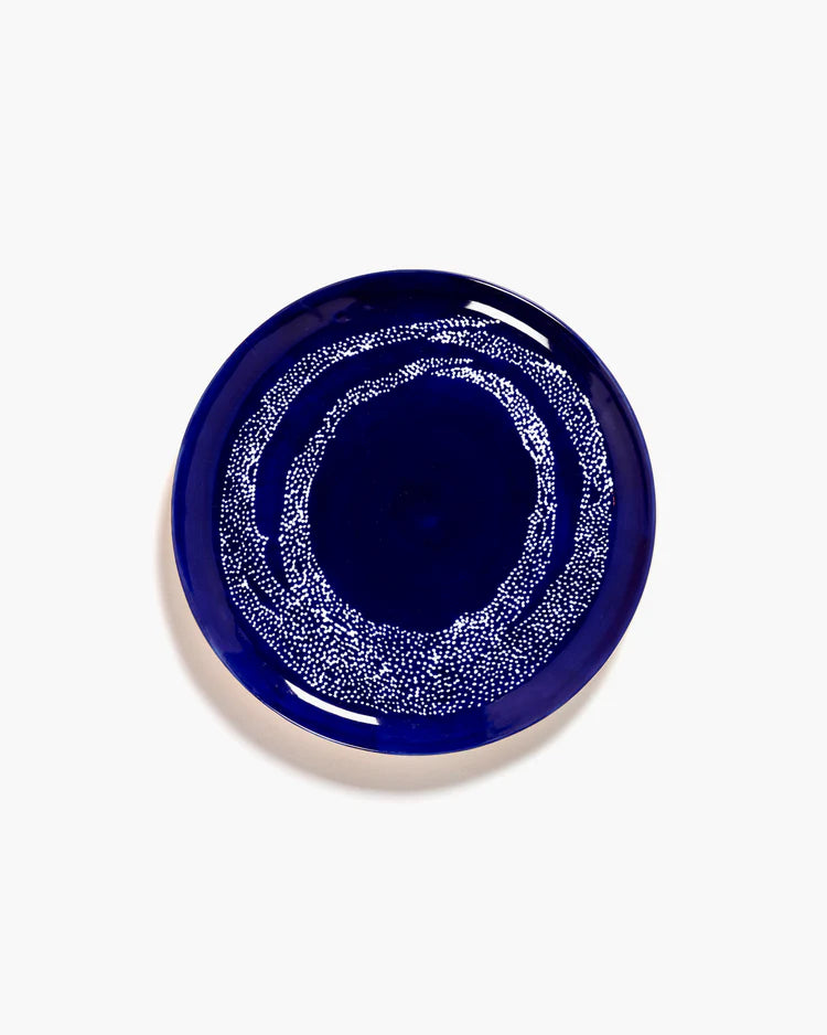 Dinner plate ⌀ 26,5cm Dark Blue White Dots | Ottolenghi
