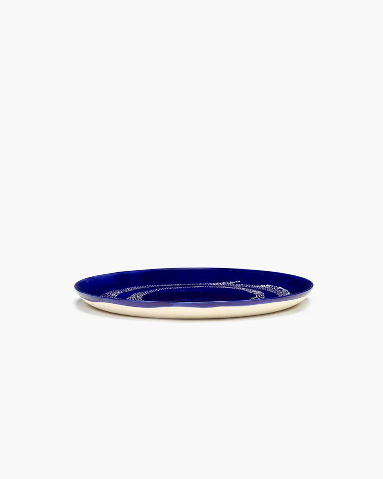Dinner plate ⌀ 26,5cm Dark Blue White Dots | Ottolenghi