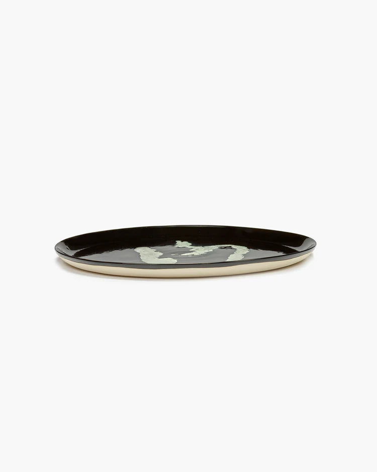 Serving Plate ⌀ 35cm Black White Pepper | Ottolenghi