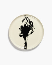 Serving Plate ⌀ 35cm White Black Artichoke | Ottolenghi