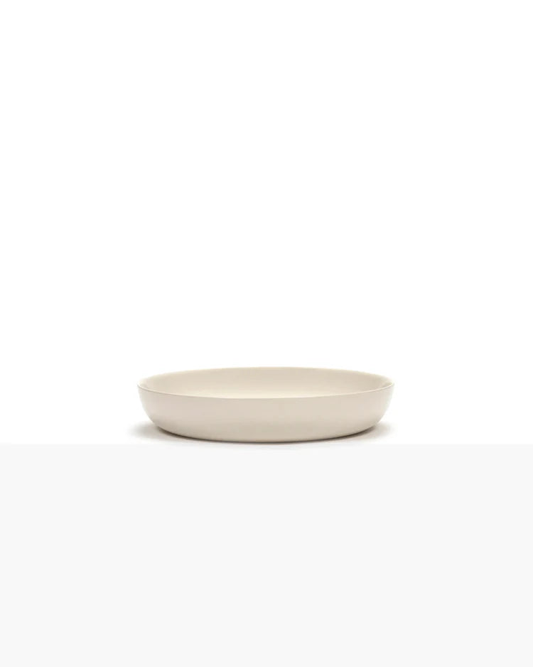 Deep Plate ⌀ 22cm White Red Stripes | Ottolenghi