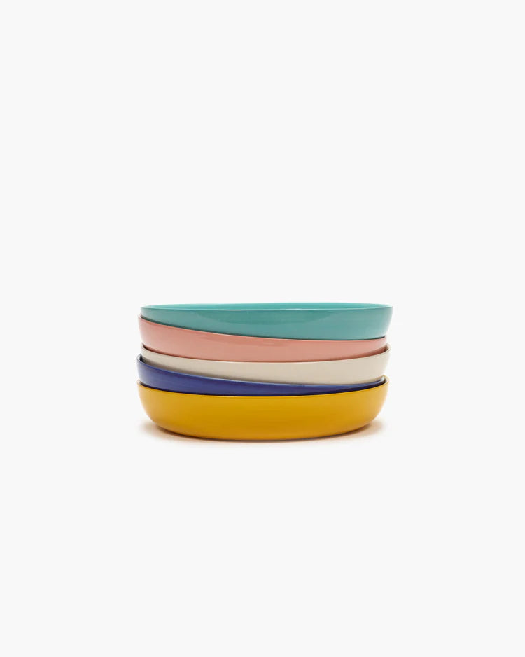 Deep Plate ⌀ 22cm Yellow Black Dots | Ottolenghi