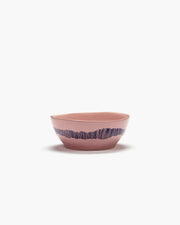 Bowl ⌀ 18cm Pink Blue Stripes | Ottolenghi