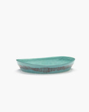 Deep Serving Plate ⌀ 30cm Azure Red Stripes | Ottolenghi