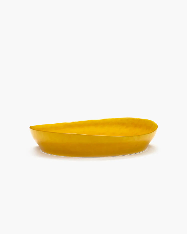 Deep Serving Plate ⌀ 30cm Yellow Black Dots | Ottolenghi
