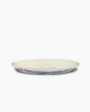 Deep Serving Plate ⌀ 35cm White Blue Stripes | Ottolenghi