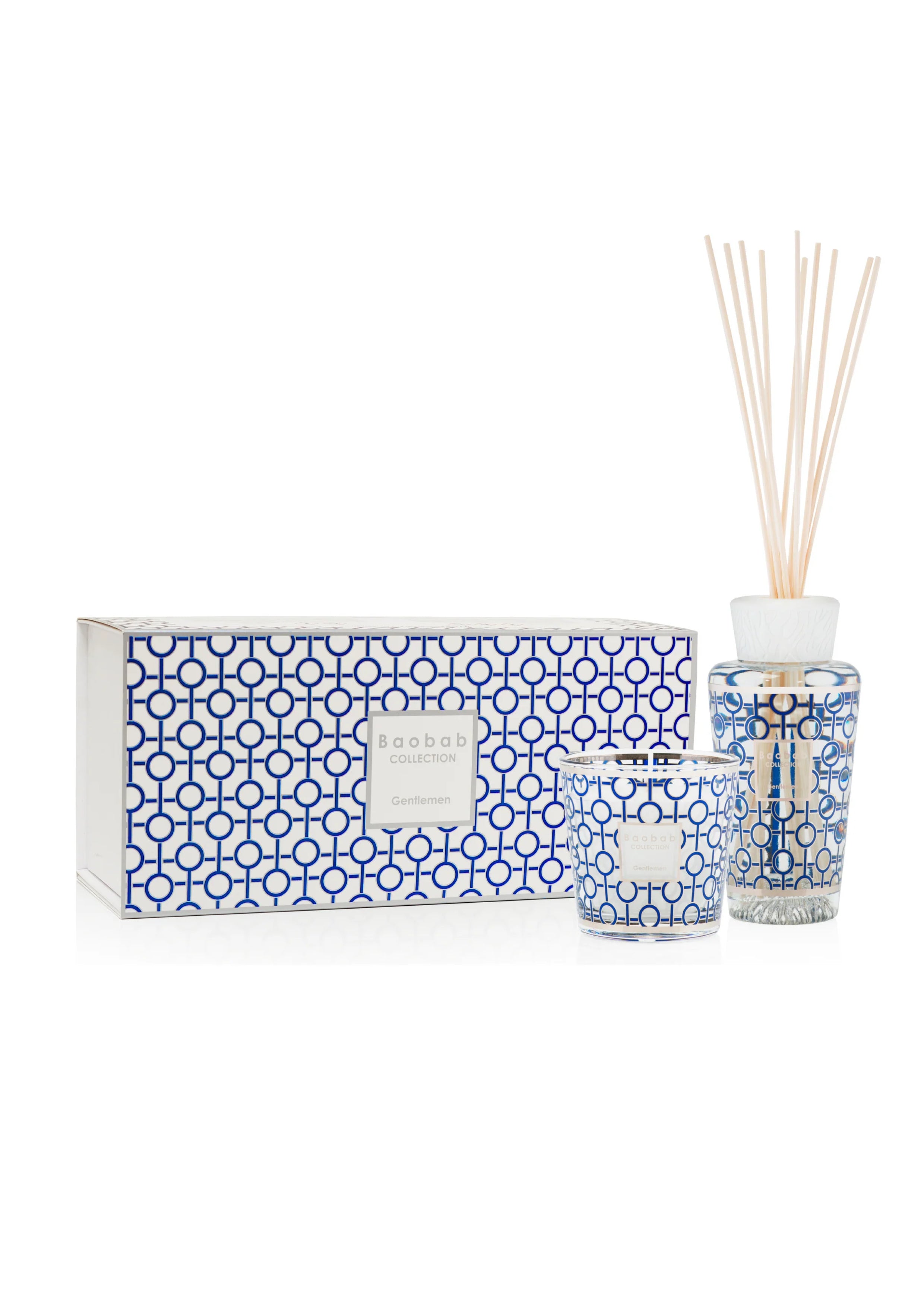 Gentlemen Geschenkenset met Geurkaars en Diffuser | My first Baobab