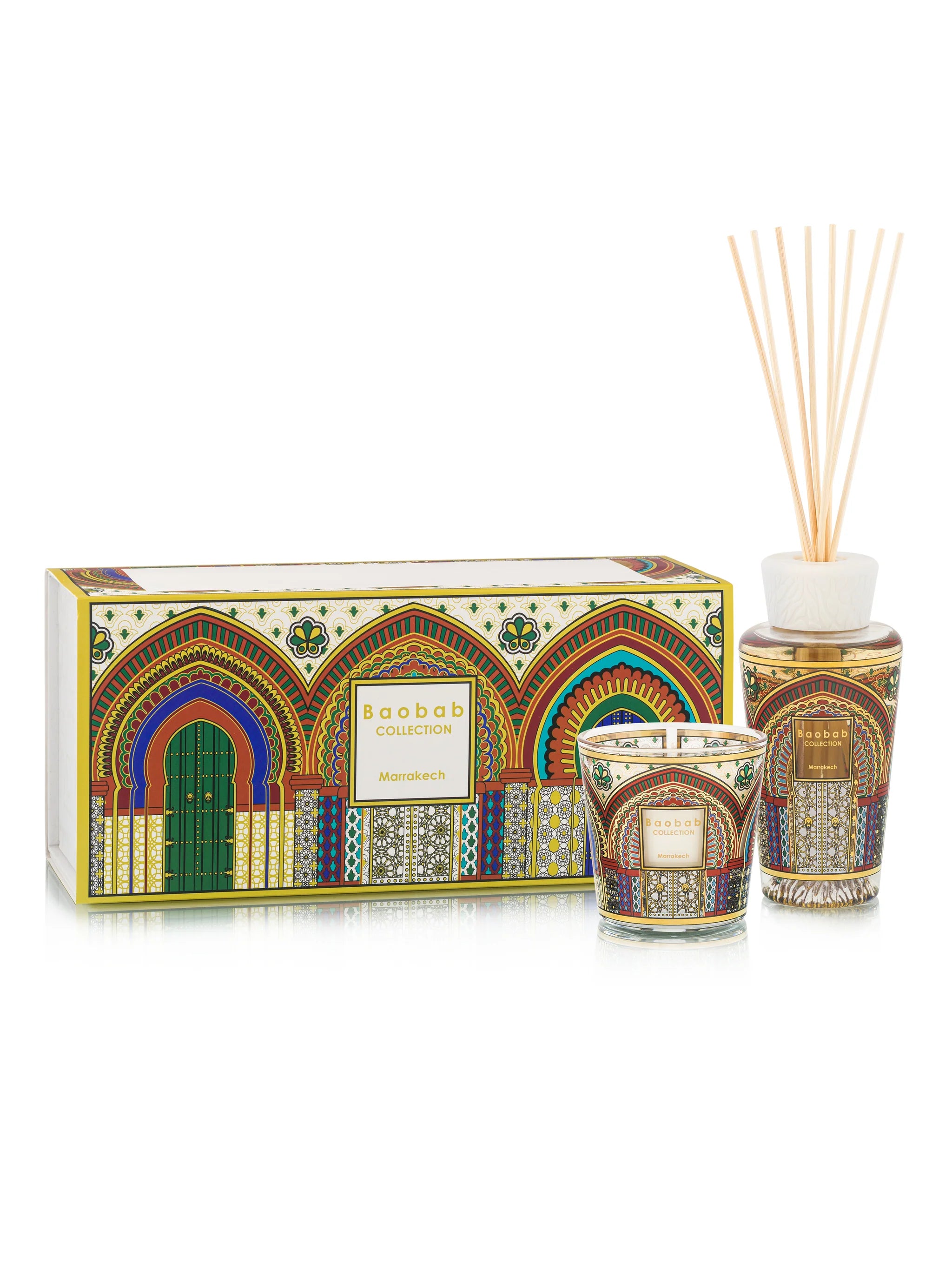 Marrakech Geschenkenset met Geurkaars en Diffuser | My first Baobab
