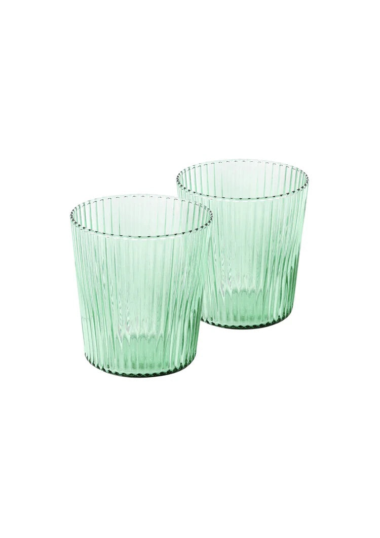Ribbed Elegance Glass - Twilight