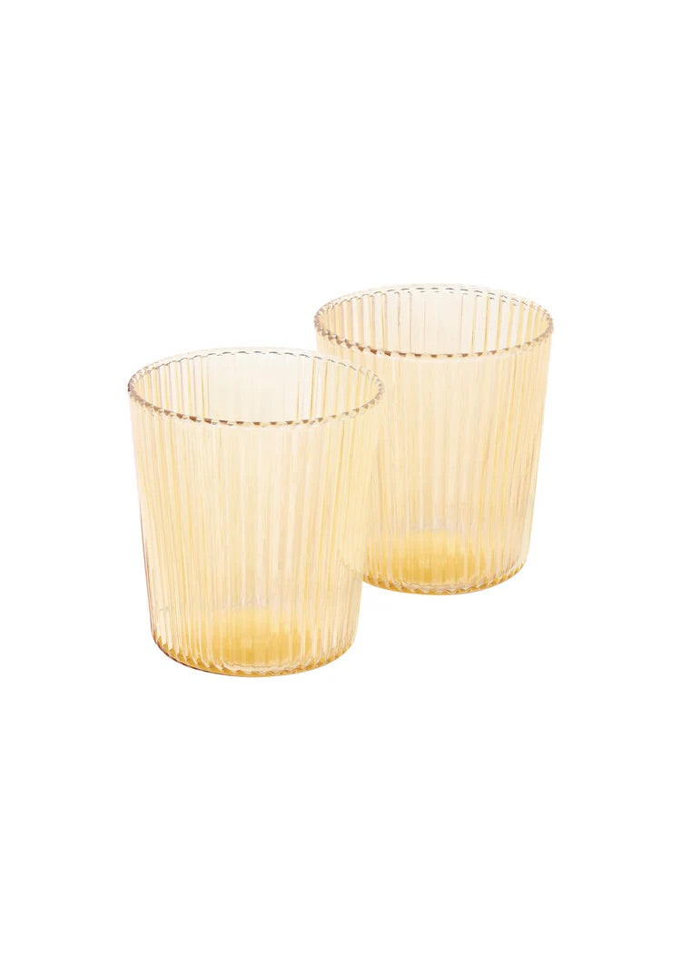 Ribbed Elegance Glass - Twilight