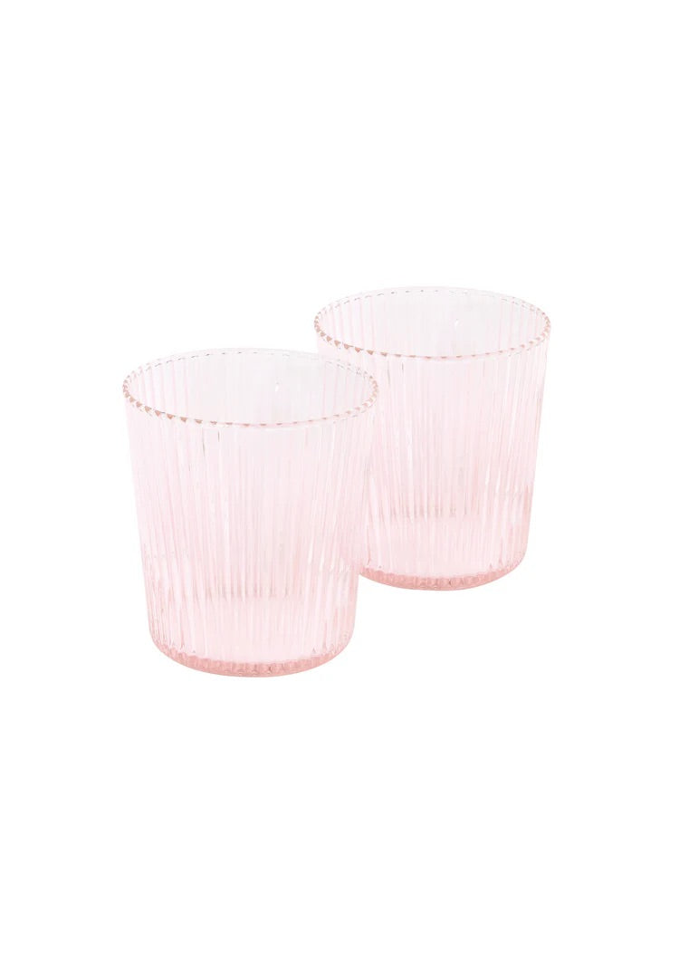 Ribbed Elegance Glass - Twilight