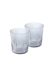 Ribbed Elegance Glass - Twilight
