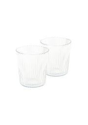 Ribbed Elegance Glass - White Haven