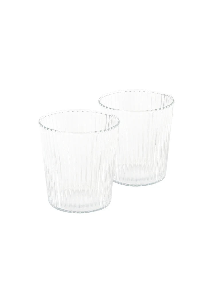 Ribbed Elegance Glass - Twilight